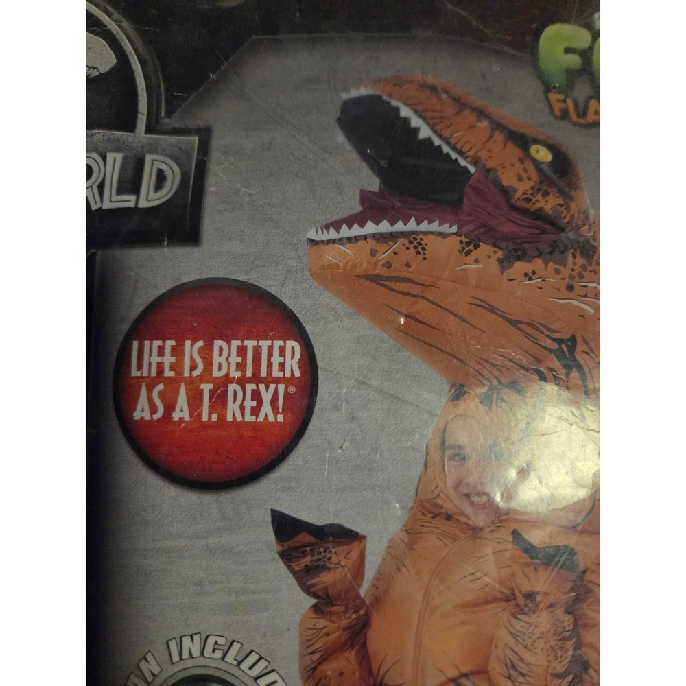 Jurassic World Kids Inflatable T-Rex Costume Rubies Fun Inflatables 610821 OS 6+ - Picture 4 of 5